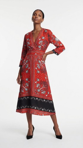 Abito midi donna sandro - abito,